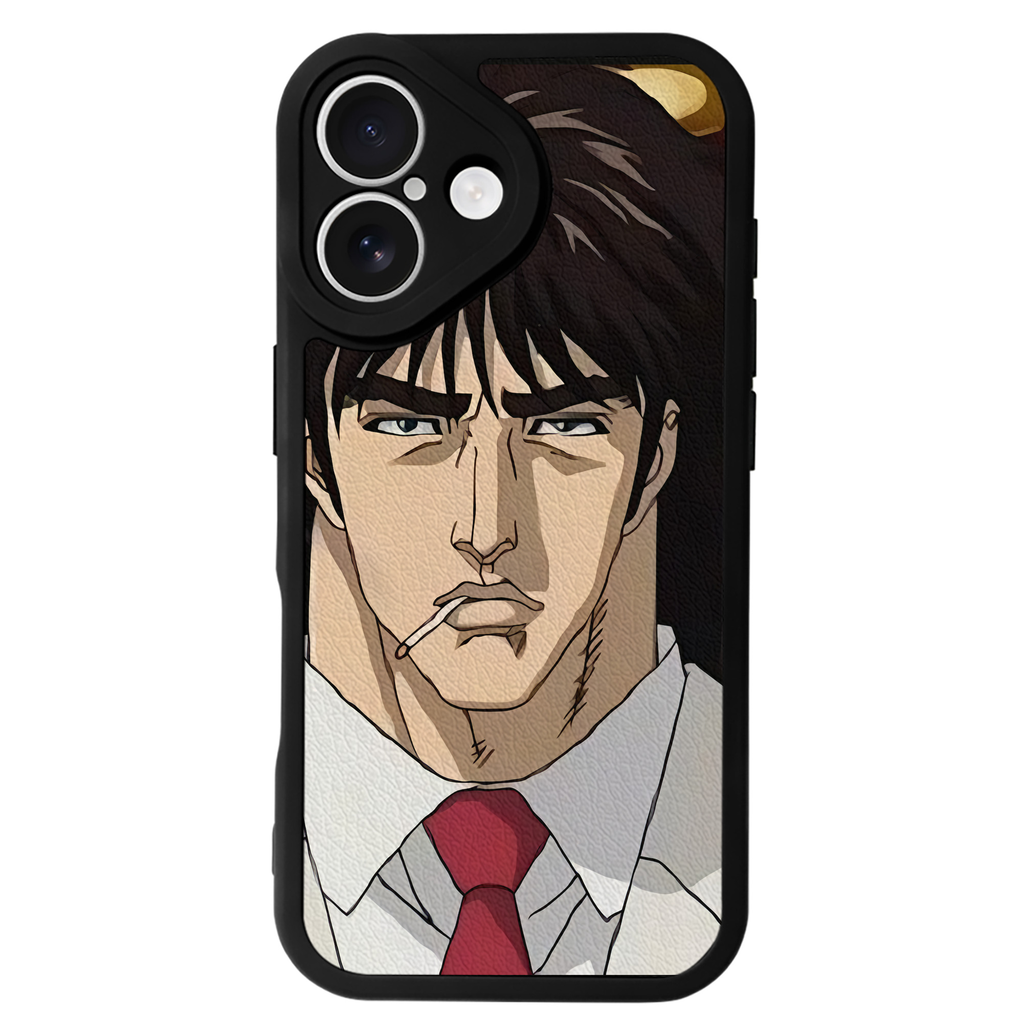 （画像用） 北斗の拳 Fist of the North Star 【iPhone 16シリーズ対応】シリコンスマホケース（レザー調） 材質：シリコン